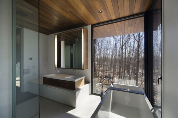 Quebec Contemporary Mountain Home Plans -  Bathroom