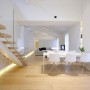 Redecorated Loft Apartment with White Finishing Walls Ideas from JM Architecture