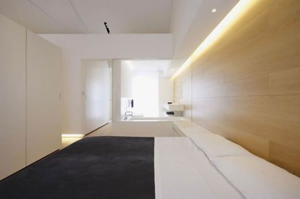 Redecorated Loft Apartment with White Finishing Walls Ideas from JM Architecture - Bedroom