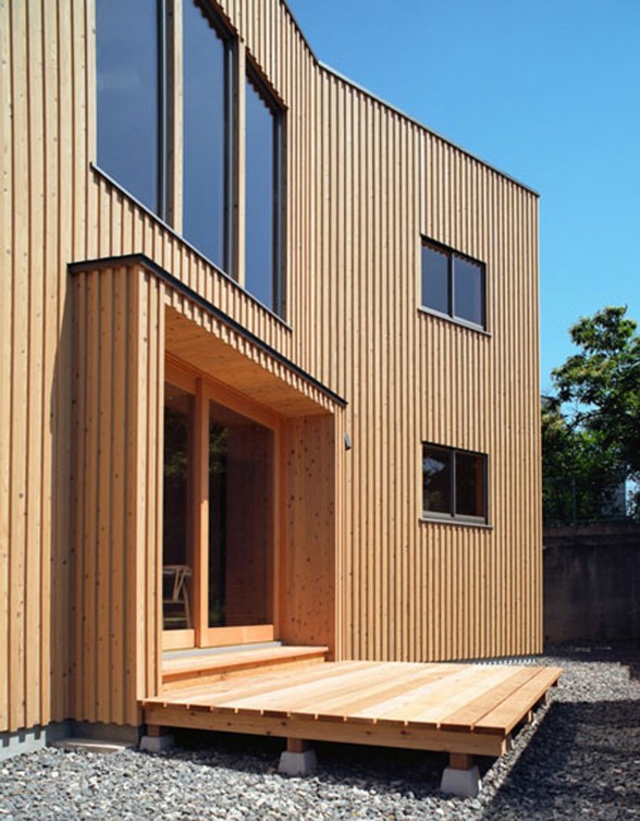 Simple Design Wooden House Architecture in Japan - Terrace