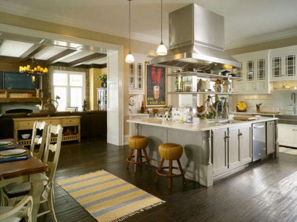 Traditional Luxury House Plans in New England - Kitchen