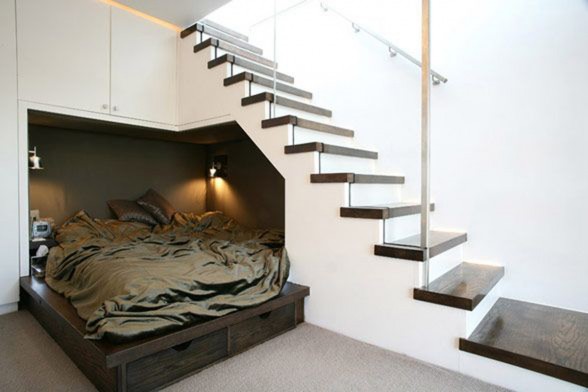 Unique Contemporary Apartment Design in United Kingdom - Bedroom