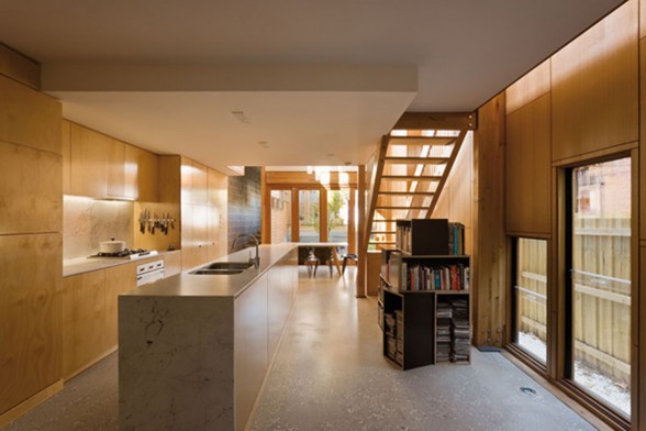 Wooden and Contemporary Australian Eco-House Design - Kitchen