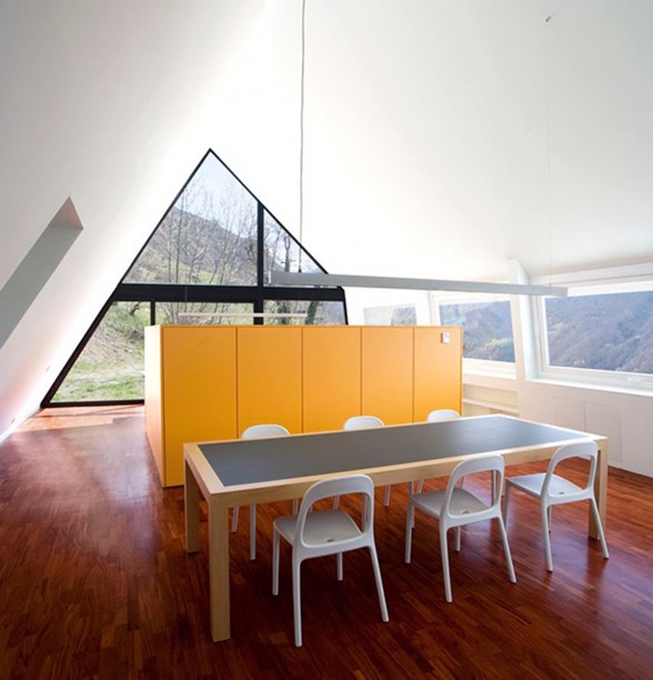 Amazing Views of Pyrenees from Extraordinary House Plans - Dining Room
