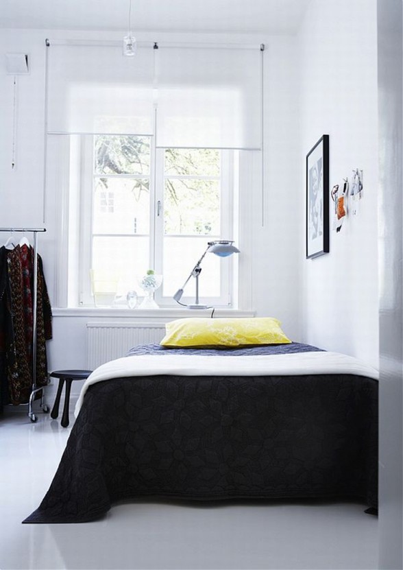 Black and White Themes, Contemporary Interior Design - Bedroom