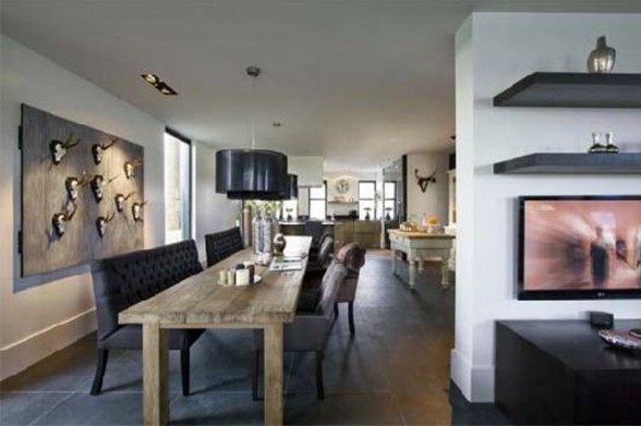 Contemporary and Classic Architectural, A Traditional Dutch House Design - Dinning Room