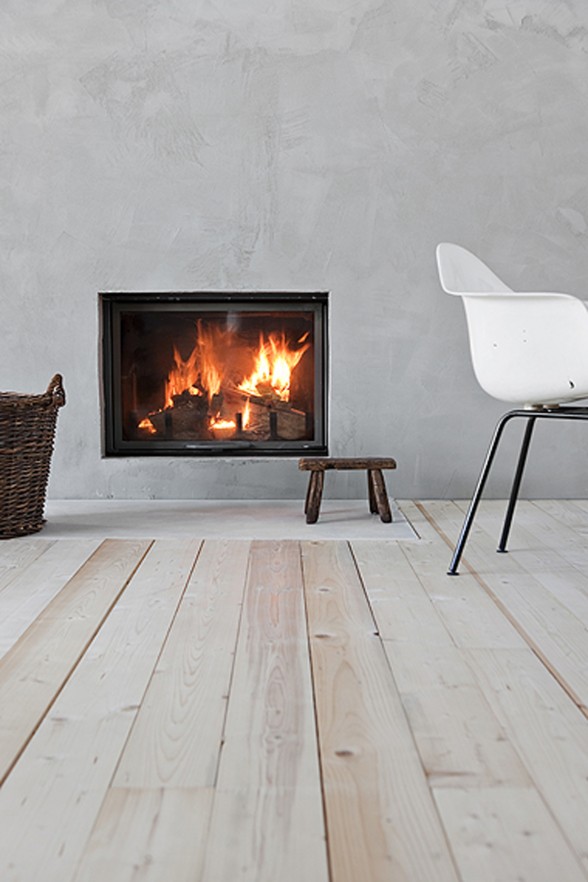 Countryside Winter House Interior Design from Ulla Koskinen - Fireplace