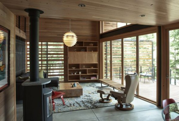 Forest House Architectural, A Michael Flowers Architect Work - Livingroom