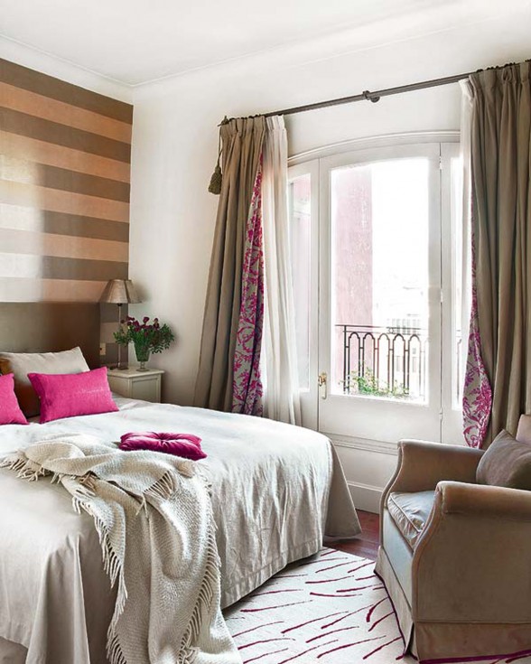 French Ethnic Style Apartment Ideas, Charming Design in Barcelona - Bedroom