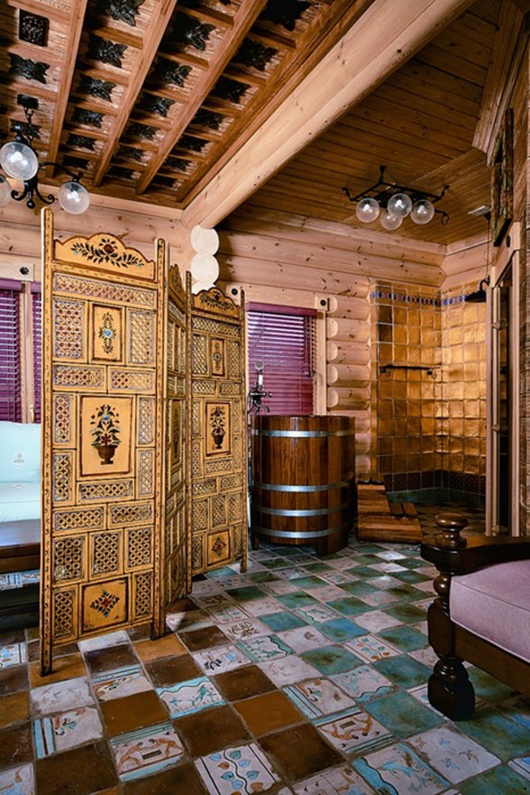 Huge Russian-Siberian House Design, Fairy Tales Dream Homes - Bathroom