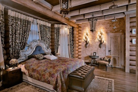 Huge Russian-Siberian House Design, Fairy Tales Dream Homes - Bedroom