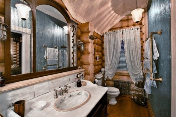 Huge Russian-Siberian House Design, Fairy Tales Dream Homes - Wastafel