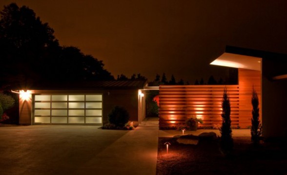 Humble Contemporary Home Design, A Renovated House Architecture - Night View