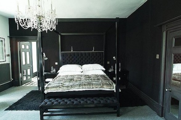 Interior Design Ideas, The Black Room  - Bedroom