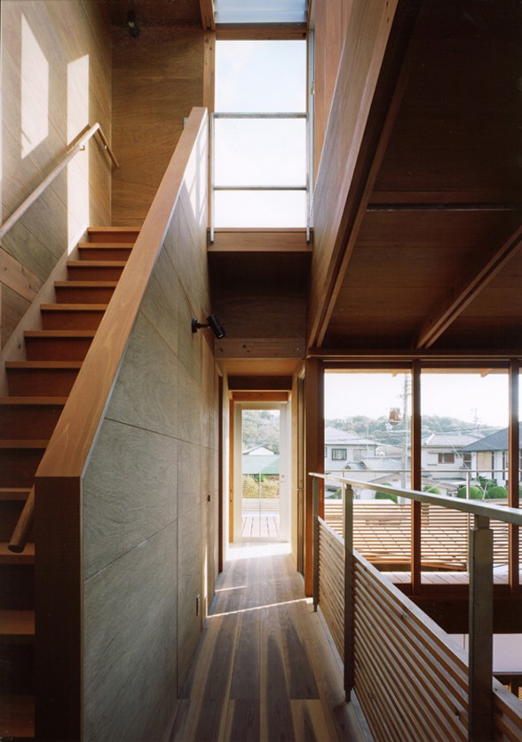 Modern Wooden House from Japanese Architect - Staircase