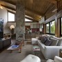 Rock and Wood Combination, Mountain House from David Guerra Architecture: Rock And Wood Combination, Mountain House From David Guerra Architecture   Living Room