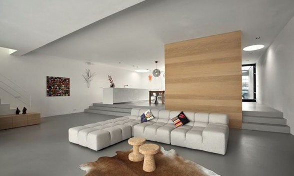 The Kavel 71, House Design by NAT Architecten - Living room