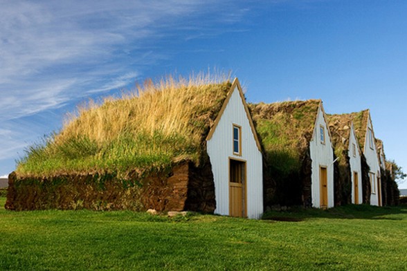 Traditional Icelandic House, Beautiful Green Building - Architecture
