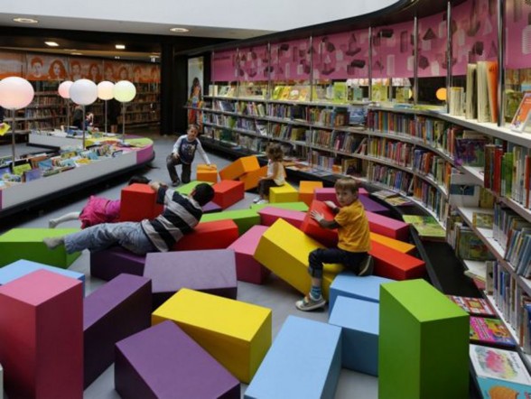 Almere New Library, Great Building from Concrete Architectural Associates Netherlands - Children Books