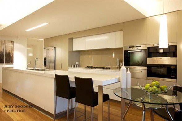 Executive Living Space, Dream Contemporary Apartment Design by Judy Goodger - Kitchen