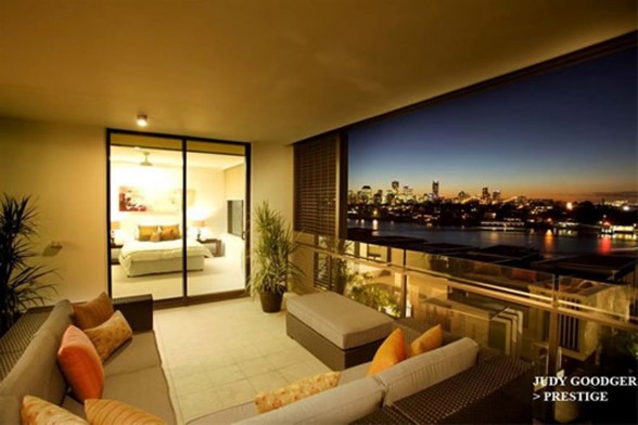 Executive Living Space, Dream Contemporary Apartment Design by Judy Goodger - Spectacular View
