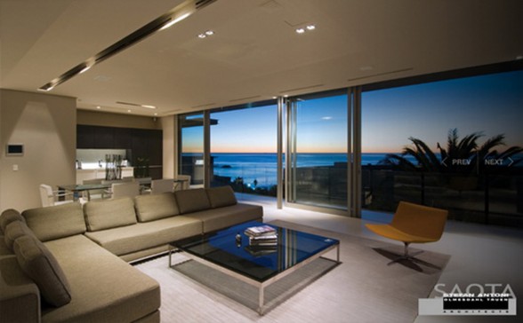 First Crescent House, Magnificent Architecture from Saota - Living Room