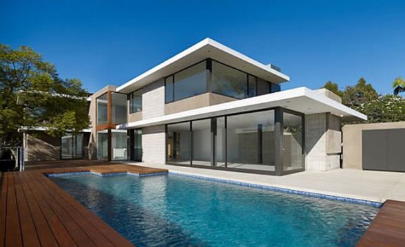 Modernity and Luxurious House Design in Exquisite Residence, the Evans House - Pool
