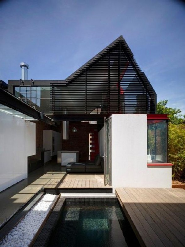 Open Air Residence, Geometric and Orthogonal House Design from Andrew Maynard - Architecture