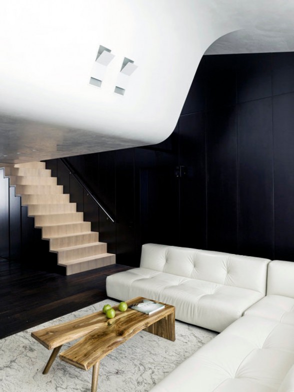Russian Minimalist Apartment, Decolieu Studio Design - Staircase