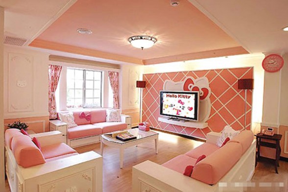 Another Fairy Tale House Design, the Hello Kitty - Livingroom