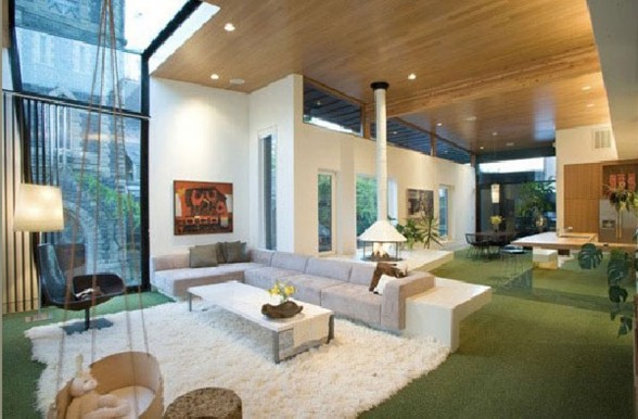 Astonishing Modern Building in Portland - Livingroom