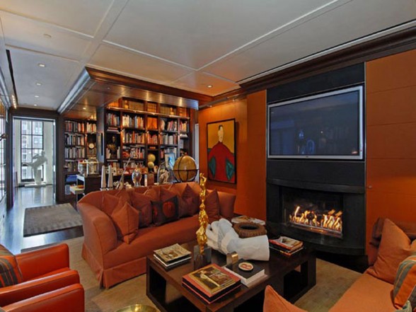 Astonishing NY Penthouse, Luxury and Exquisite Design of Sotheby - Fireplace