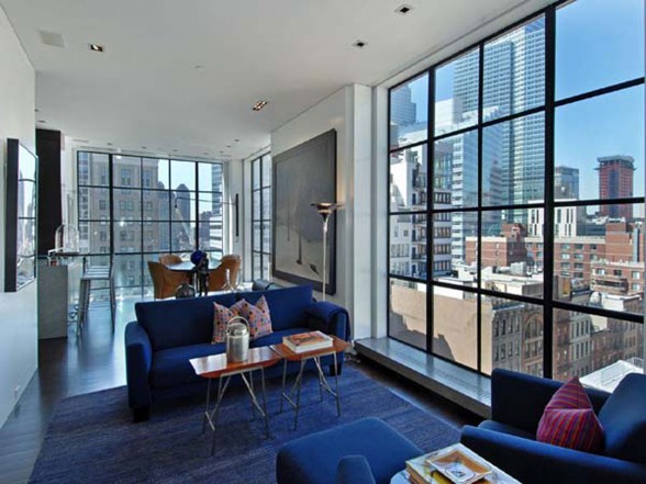 Astonishing NY Penthouse, Luxury and Exquisite Design of Sotheby - Livingroom