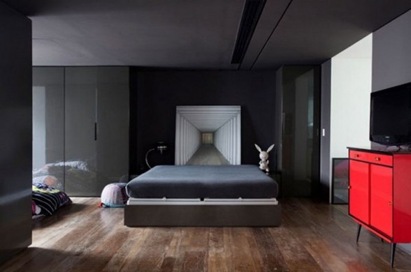 Awesome Design, Bookshelf Apartment Ideas from Triptygue Studio - Bedroom