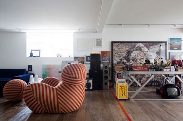 Awesome Design, Bookshelf Apartment Ideas from Triptygue Studio - Livingroom