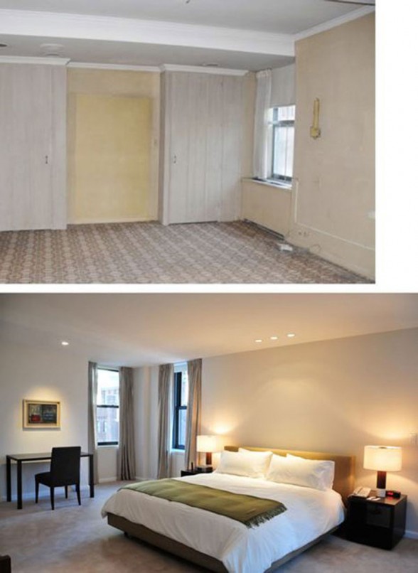 Before and After Pictures, Renovated Contemporary Apartment by Estudio Ramos Architect - Bedroom
