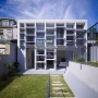 Boxes Concrete Façade, Unusual House Design in Sydney: Boxes Concrete Façade, Unusual House Design In Sydney   Garden