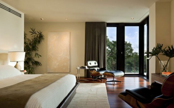 Complexity Geometry Architecture in A Huge Modern House - Bedroom