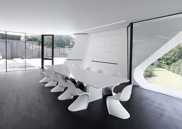 Contemporary Residence with Futuristic Design in Germany - Dining Room