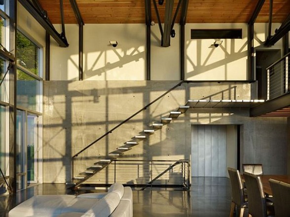 Elegance Contemporary House from Lawrence Architecture - Staircase