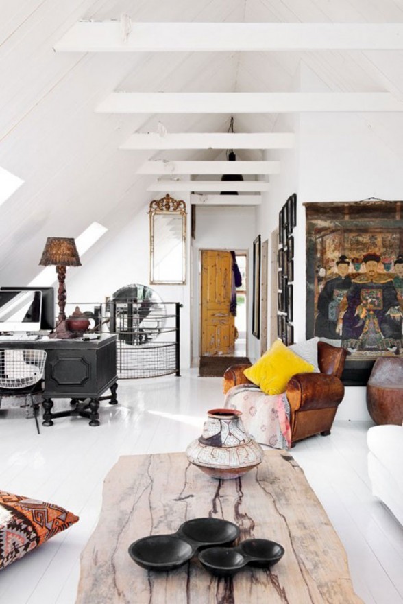 Fabulous Swedish House Design with Unique Interior - Livingroom