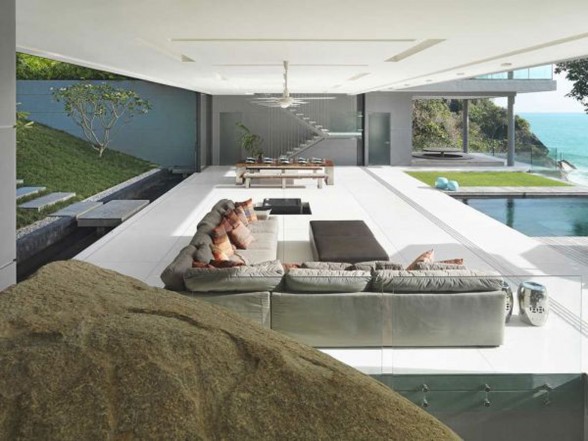 Fantastic Views in Cliff Villa Amanzi - Livingroom