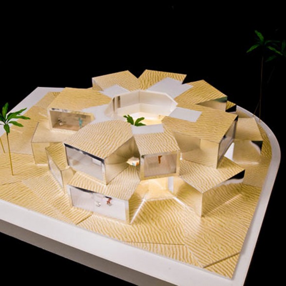 Futuristic Cubed Architecture - Two Storey