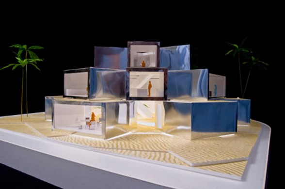 Futuristic Cubed Architecture for Ordos 100 from Julian De Smedt Architect - Miniature