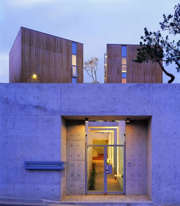Hye Ro Hun, Unique House Architecture in South Korea - Entrance