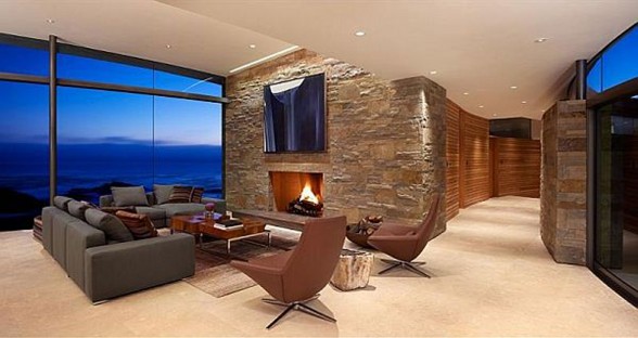 Luxurious Mountain House Design, Otter Cove Residence by Sagan Piechota - Livingroom