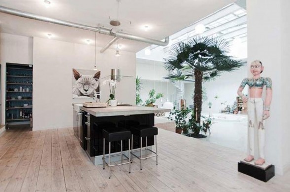 Luxury Studio Apartment Ideas from A Renovated Cinema - Kitchen