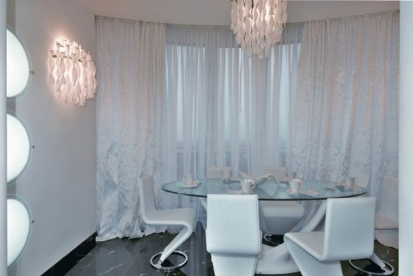 Modern Futuristic Apartment Ideas in Ukraine - Dining Room