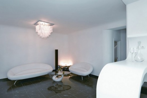 Modern Futuristic Apartment Ideas in Ukraine - Livingroom