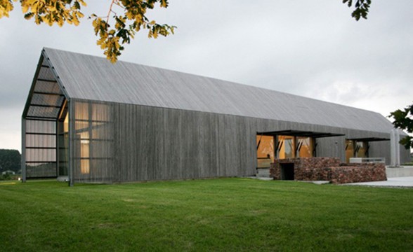 Modern Home Design, Sustainable Barn House Shaped